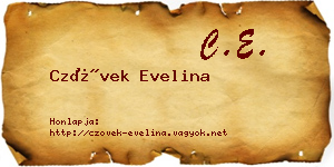 Czövek Evelina névjegykártya